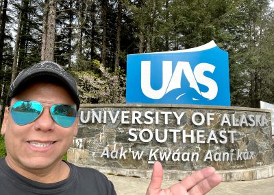 At the University of Alaska Southeast, Juneau, AK