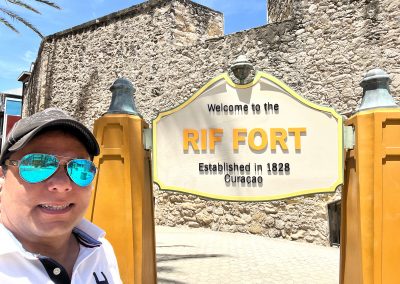 At the Rif Fort in Willemstad, Capital of Curaçao