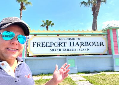 At Freeport Harbour in Grand Bahama Island