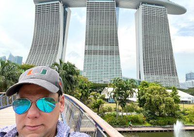 At the Marina Bay Sands in Singapore