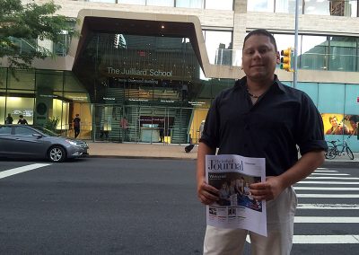 At the Juilliard School of Music in New York City
