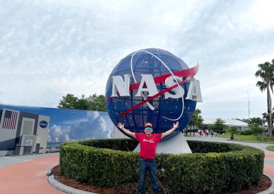 At The National Aeronautics and Space Administration in Florida