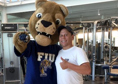 keeping Fit with Roary At Florida International University