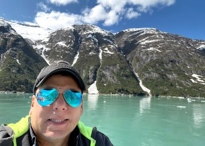 Navigating Through Tracy Arm Fjord (Juneau) Alaska