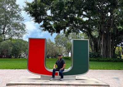 At the Prestigious University Of Miami