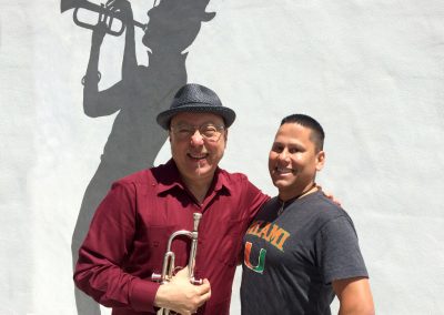 With University of Miami Jazz Trumpet Studio Professor, Brian Lynch