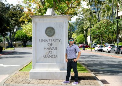 At the University of Hawaii At Manoa