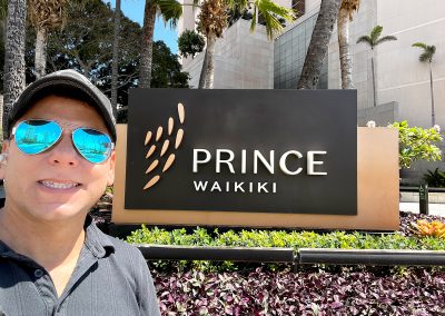 At the Prince Hotel in Waikiki, Honolulu, HI